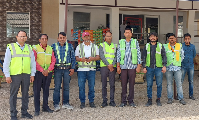 With the Joint Inspection Team for Inspection of SH 03 Bikaner to Sri Ganganagar